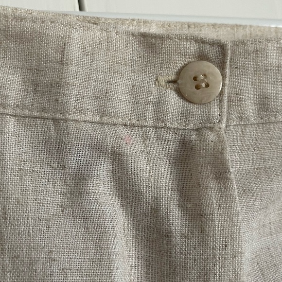 VINTAGE Sag Harbor Cream Linen Blend Trouser Pants, Size 12 Reg, EUC - Picture 5 of 7